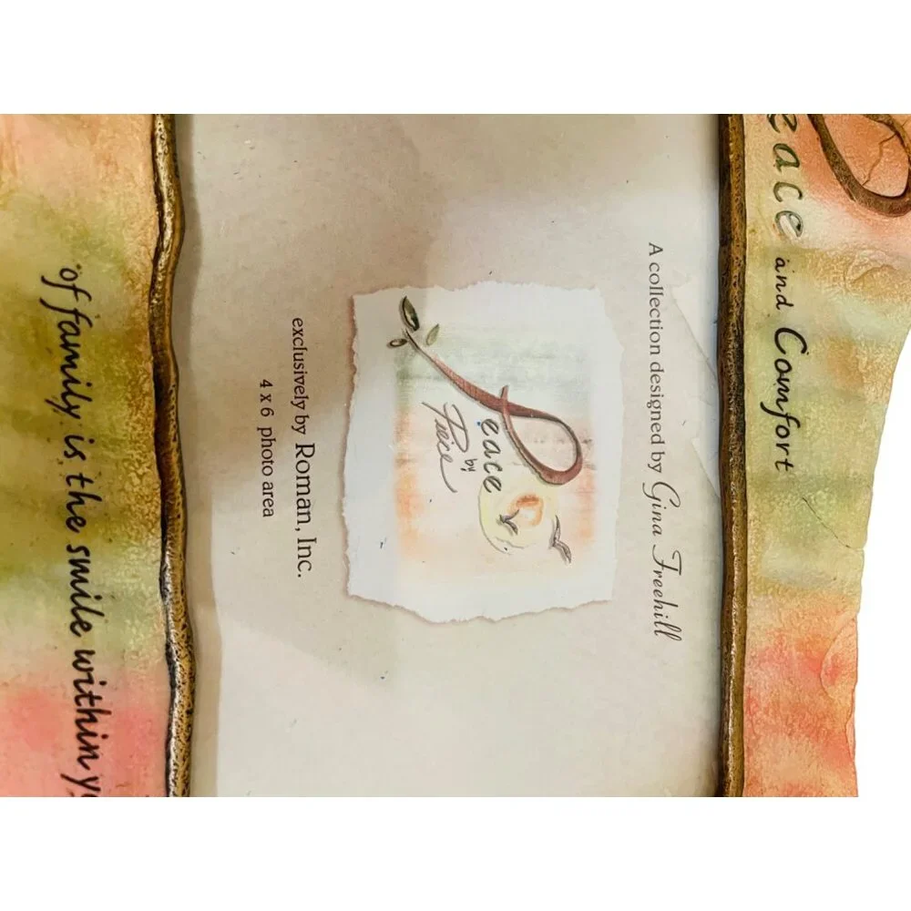 Peace By Piece 4x6 Picture Frame By Gina Freehill For Roman Inc. - Inspirational